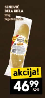 SENDVIČ BELA KIFLA