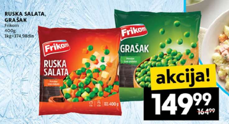 RUSKA SALATA, GRAŠAK