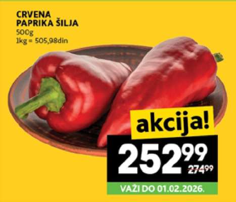 Crvena paprika šilja