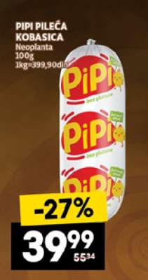 Pipi pileća kobasica