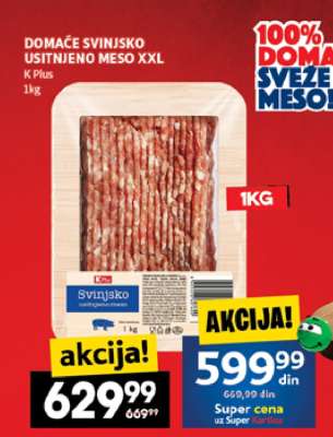 DOMAĆE SVINJSKO USITNJENO MESO XXL