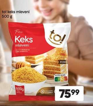 to! Keks mleveni 500 g
