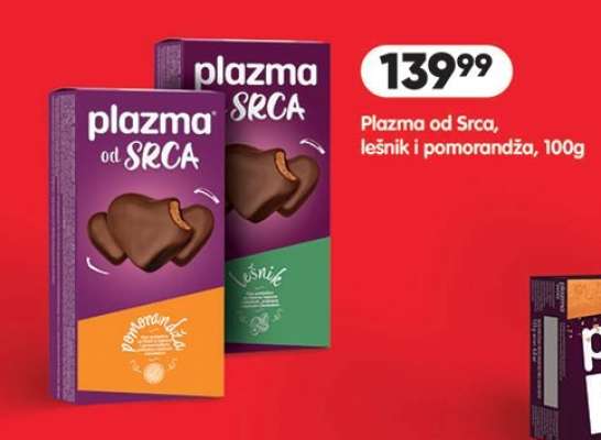 Plazma od Srca, lešnik i pomorandža, 100g