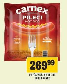 Pileća viršla hot dog