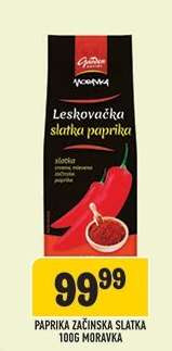 Paprika Začinska Slatka 100g Moravka