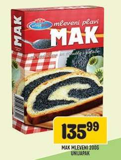 MAK MLEVENI 200G UNIJA PAK
