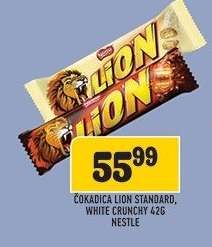 Čokadica Lion Standard, White Crunchy 42g