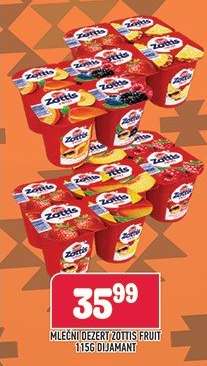 Mléčný dezert Zottis Fruit