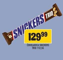 Čokoladica Snickers Trio