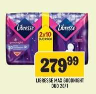 Libresse Max Goodnight Duo 20/1