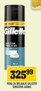 Pena za brijanje Gillette Sensitive 400ml
