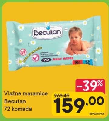 Vlažne maramice Becutan