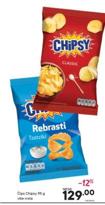 Čips Chipsy 95 g