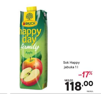 Sok Happy jabuka 1 l