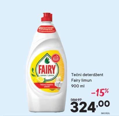Tečni deterdžent Fairy limun