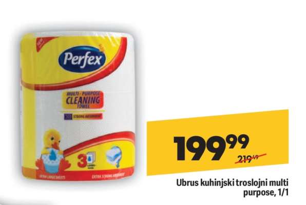 Ubrus kuhinjski troslojni Multi Purpose , 1/1