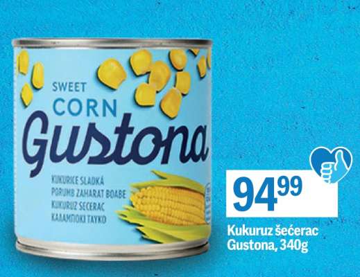 Kukuruz šećerac Gustona 340g