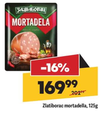 Zlatiborac mortadella, 125g
