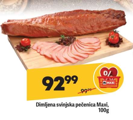 Dimljena svinjska pečenica Maxi , 100g