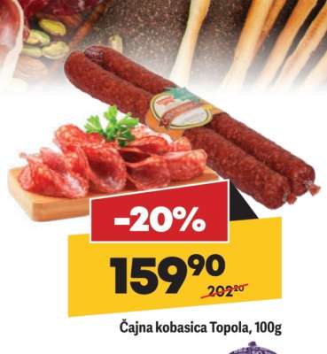 Cajna kobasica Topola 100g