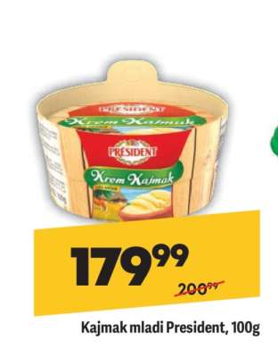 Kajmak mladi President 100g