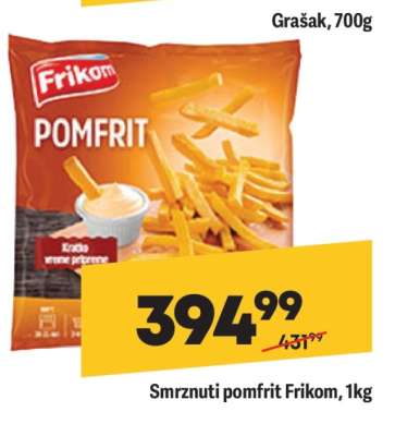 Smrznuti pomfrit Frikom, 1kg