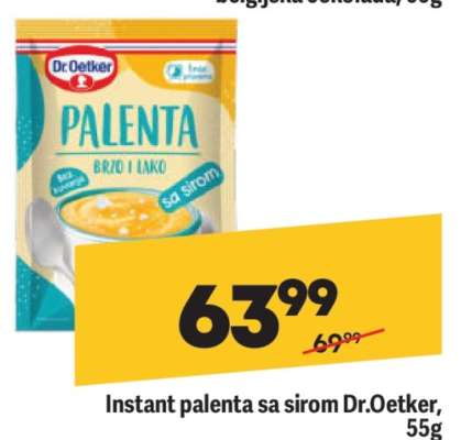 Instant palenta sa sirom Dr. Oetker 55g
