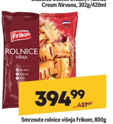 Smrznute rolnice višnja Frikom 800g
