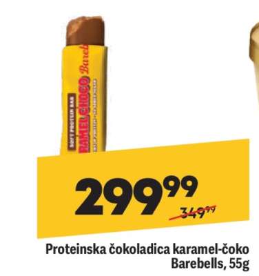 Proteinska čokoladica karamel-čoko Barebells, 55g