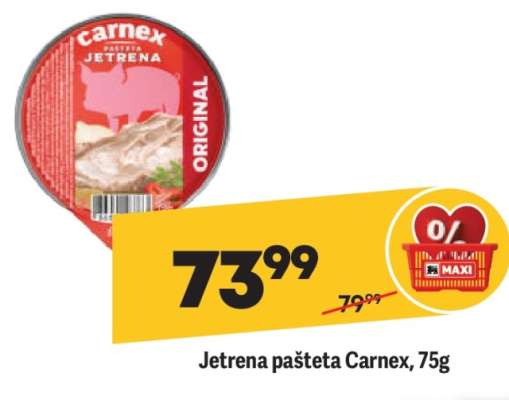 Jetrena pašteta Carnex 75g