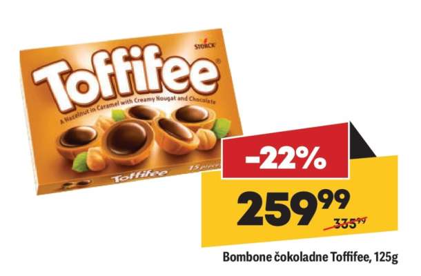 Bombone čokoladne Toffifee 125g