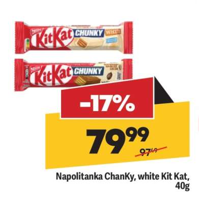 Napolitanka Chanky white Kit Kat 40g