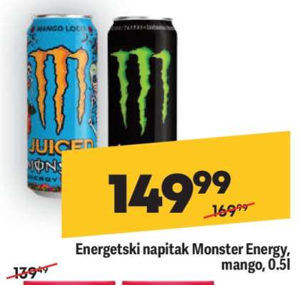 Energetski napitak Monster Energy, Mango, 0.5l