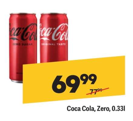 COCA COLA ZERO 0,33L