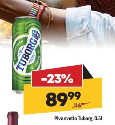 Pivo svetlo Tuborg 0,5l