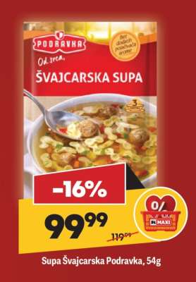 Supa Švajcarska Podravka 54g