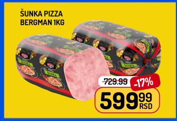 Šunka Pizza Bergman 1kg