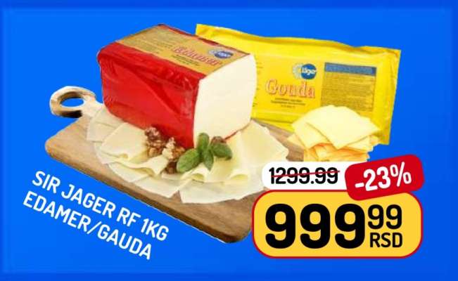 SIR JAGER RF 1KG EDAMER/GAUDA