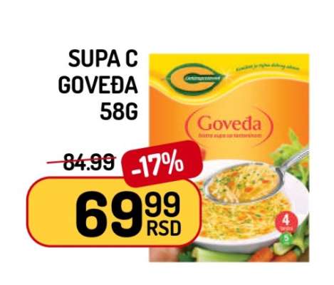 Supa C Goveda 58g