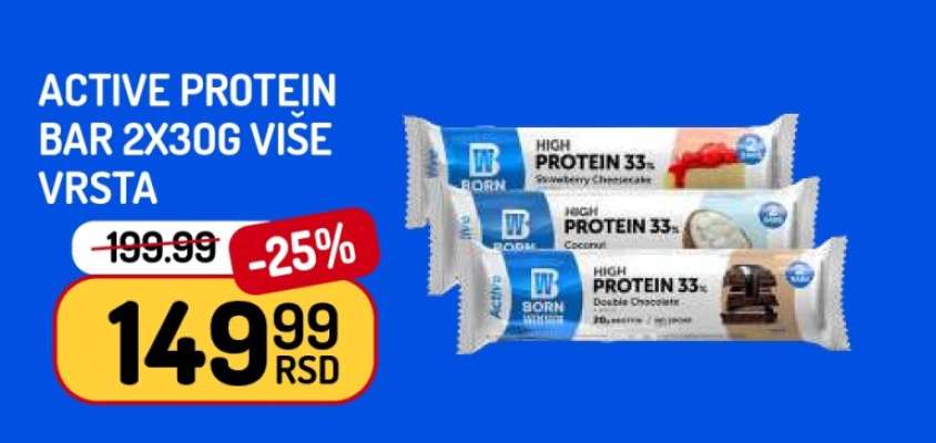 ACTIVE PROTEIN BAR 2x30g