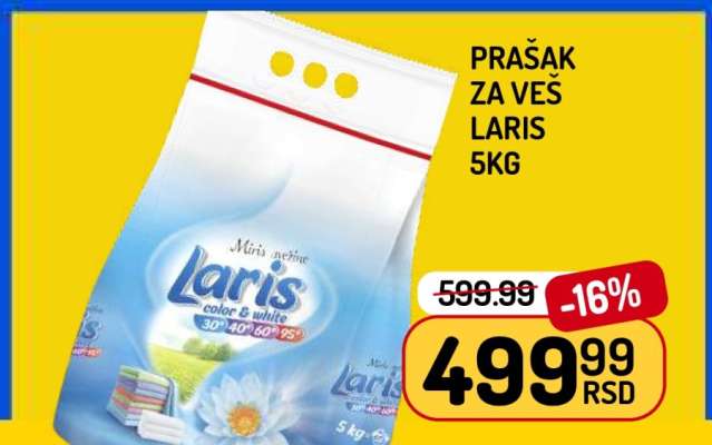 PRAŠAK ZA VEŠ LARIS 5kg
