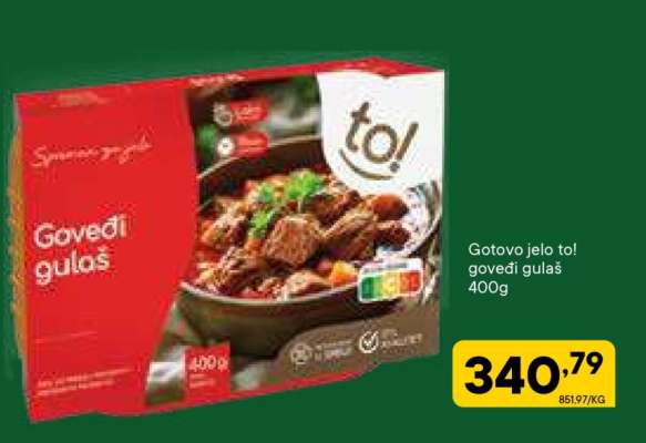 Gotovo jelo to! goveđi gulaš