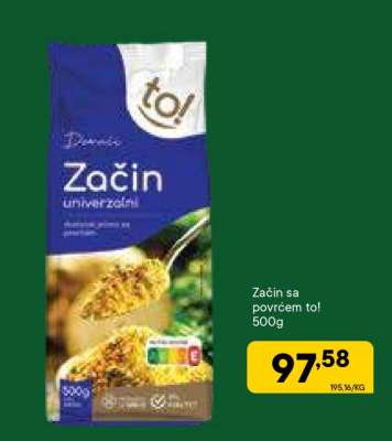 Začin sa povrćem to!