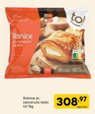 Rolnice sir zamrznuto testo to! 1kg