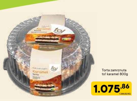 Torta zamrznuta to! karamel 800g