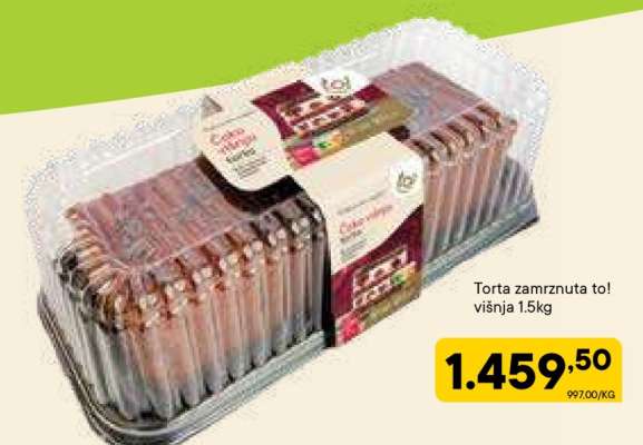 Torta zamrznuta to! višnja 1.5kg