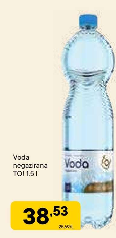 Voda negazirana TO! 1.5 l