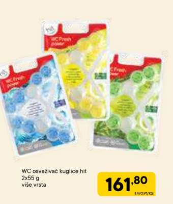 WC osveživač kuglice hit