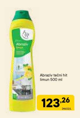 Abraziv tečni hit limun 500 ml