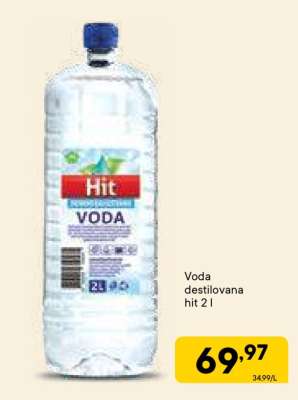 Voda destilovana hit 2 l